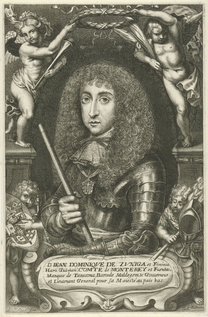 Portræt af Juan Domingo de Zuñiga y Fonseca af Adriaen Millaert