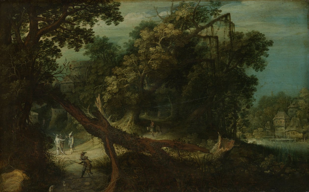 Bjergrige landskaber af Adriaen van Stalbemt