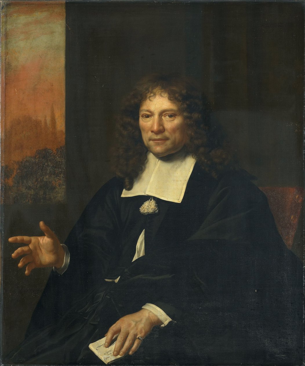 Portræt af Daniel Nielius (1610-1689) af Adriaen Backer