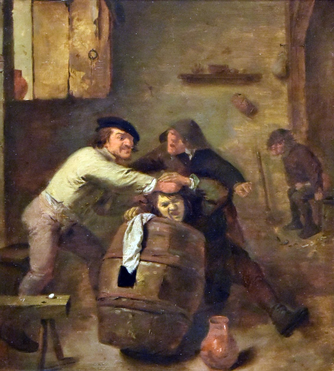 Adriaen Brouwer (ca.1605-før1feb1638) To kæmpende bønder MOU Oudenaarde 13-12-2018 af Adriaen Brouwer