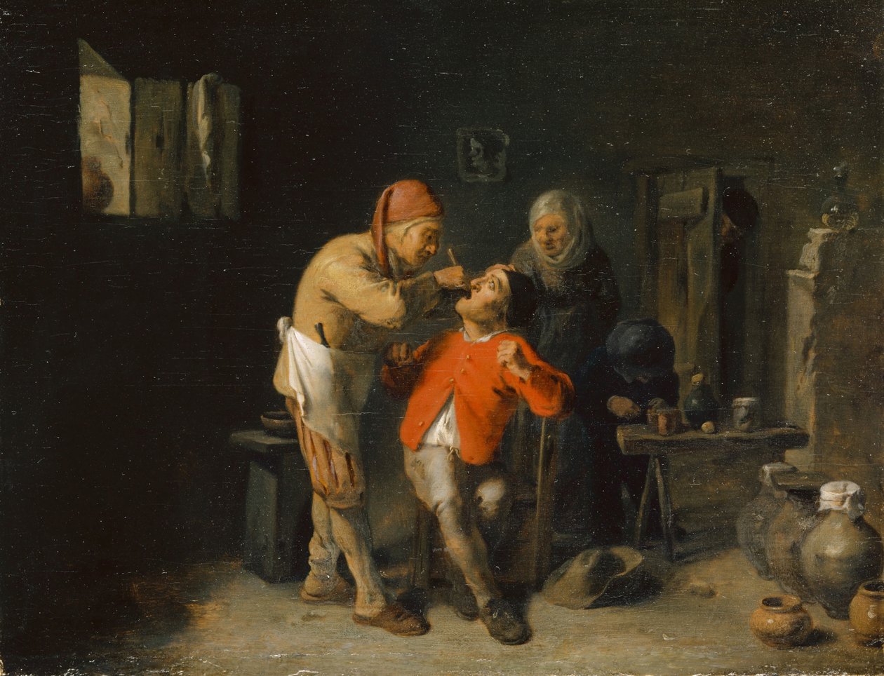 Hos Tandlægen, 1625-38 af Adriaen Brouwer