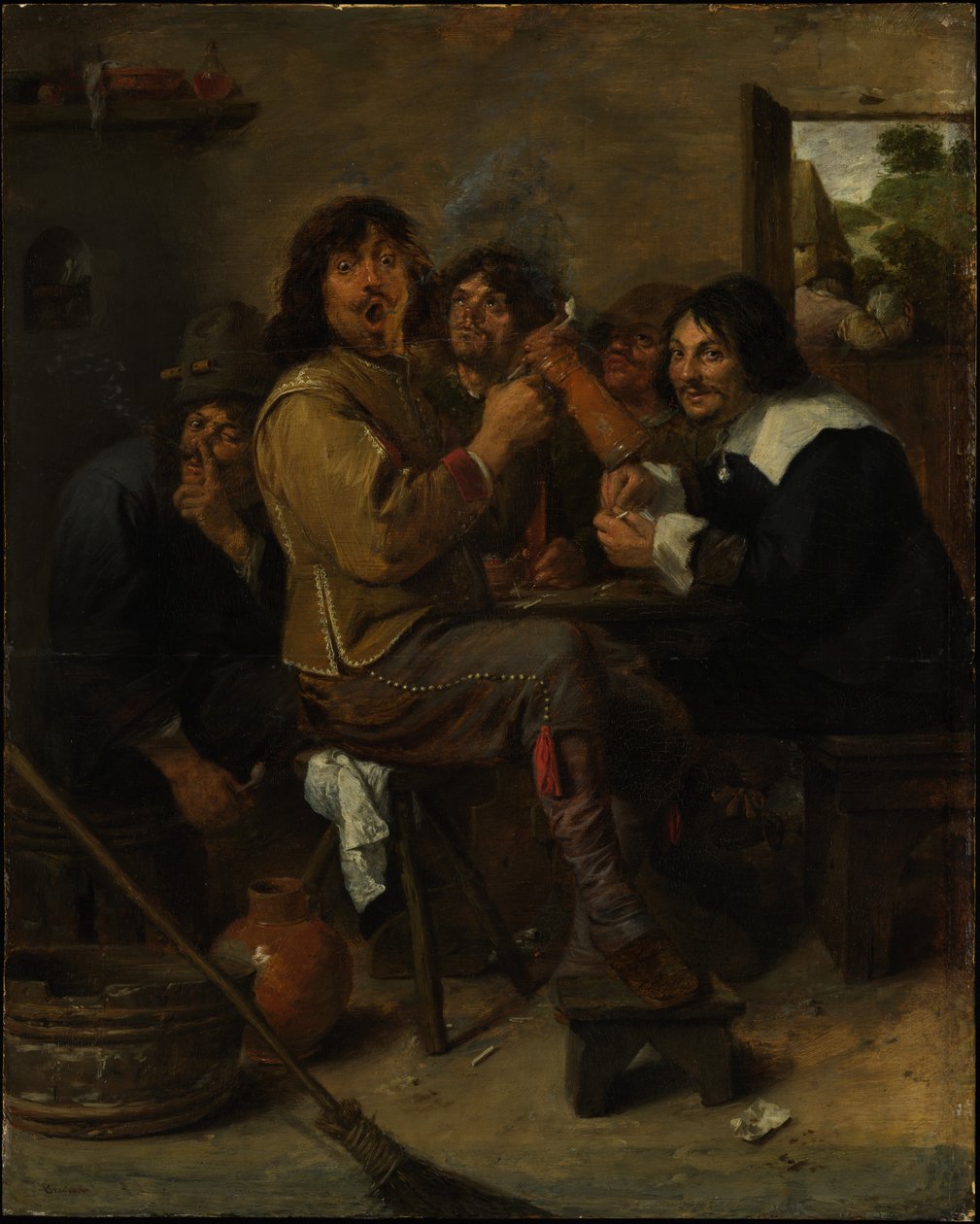 Rygerne af Adriaen Brouwer