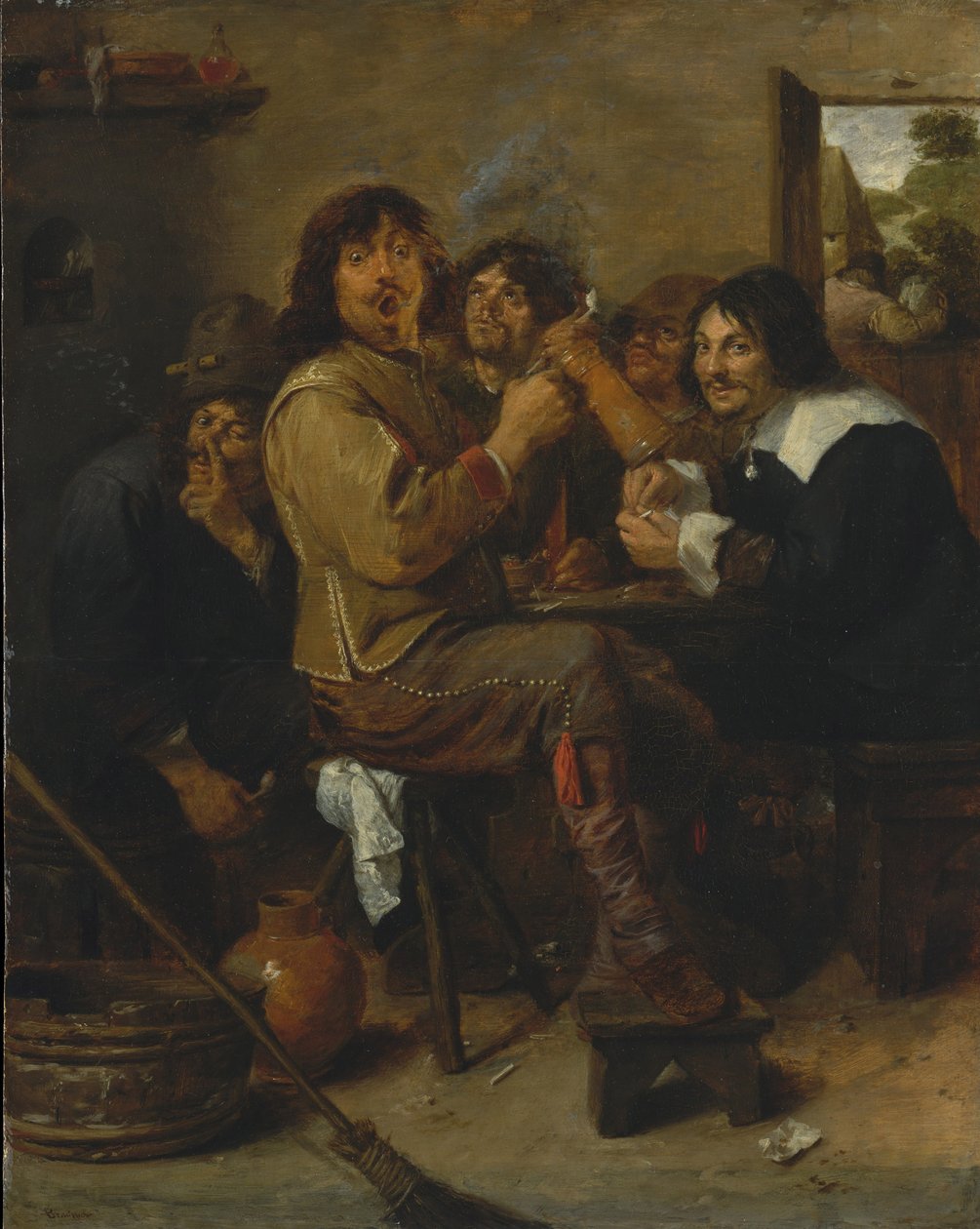 Ryggerne, ca.1636 af Adriaen Brouwer