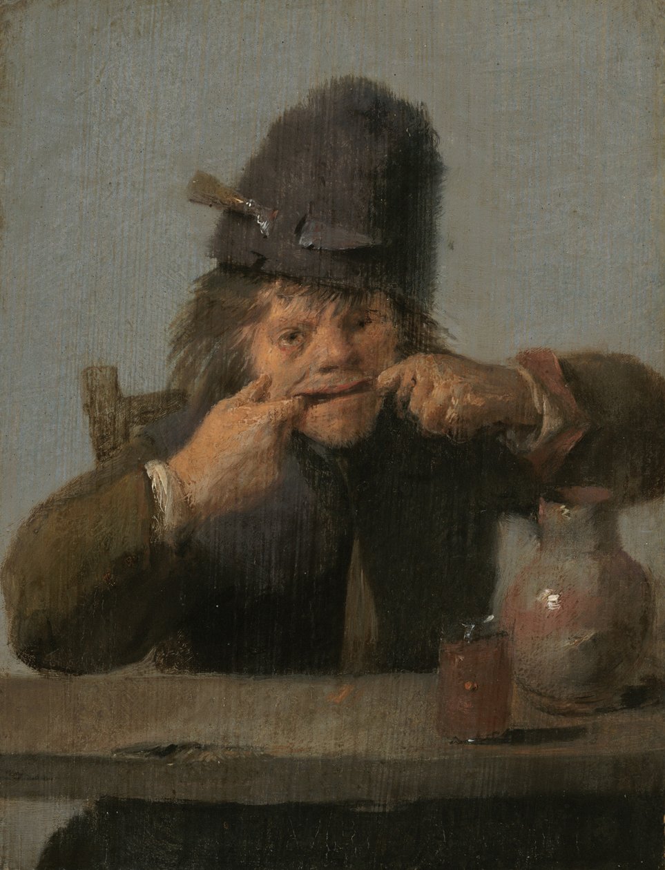 Ungdom gør et ansigt, ca. 16321635. af Adriaen Brouwer