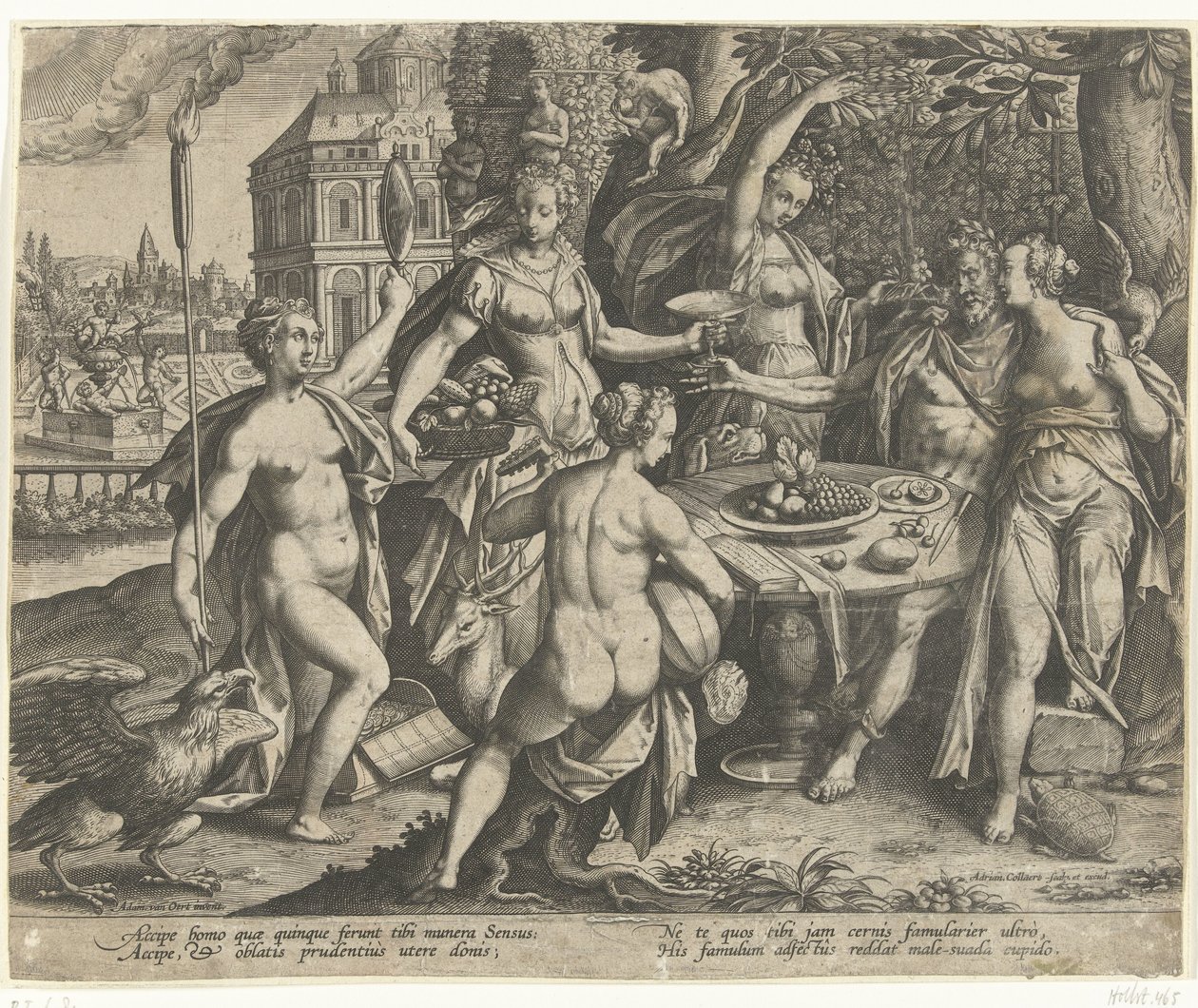 Allegori over de fem sanser af Adriaen Collaert