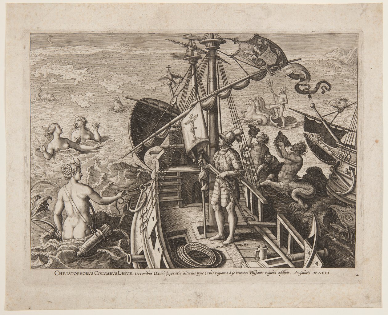 Christopher Columbus af Adriaen Collaert