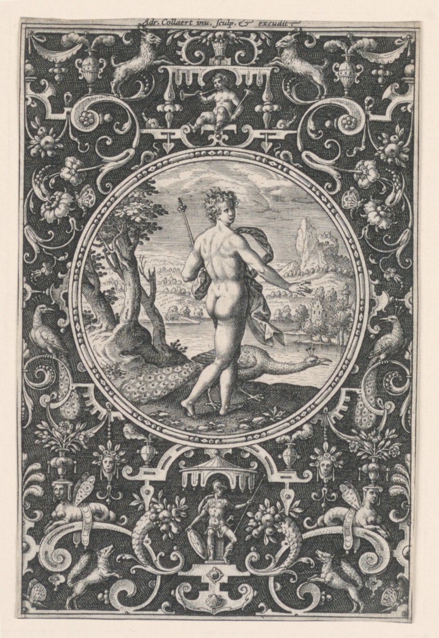Juno, plade 1, fra dommen i Paris af Adriaen Collaert