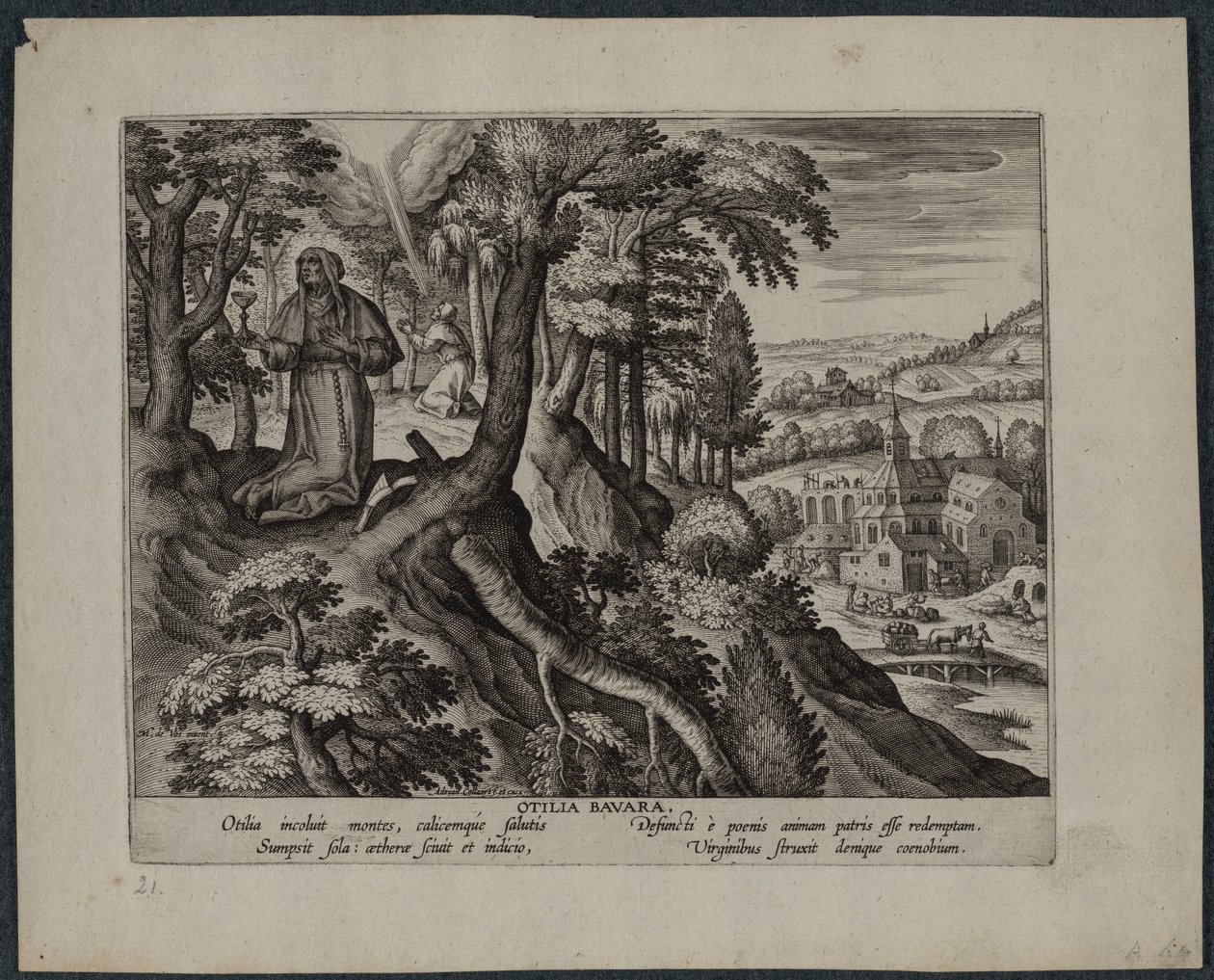 Otilia Bavarian af Adriaen Collaert