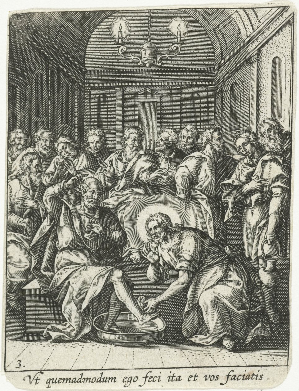 Fodvask af Adriaen Collaert