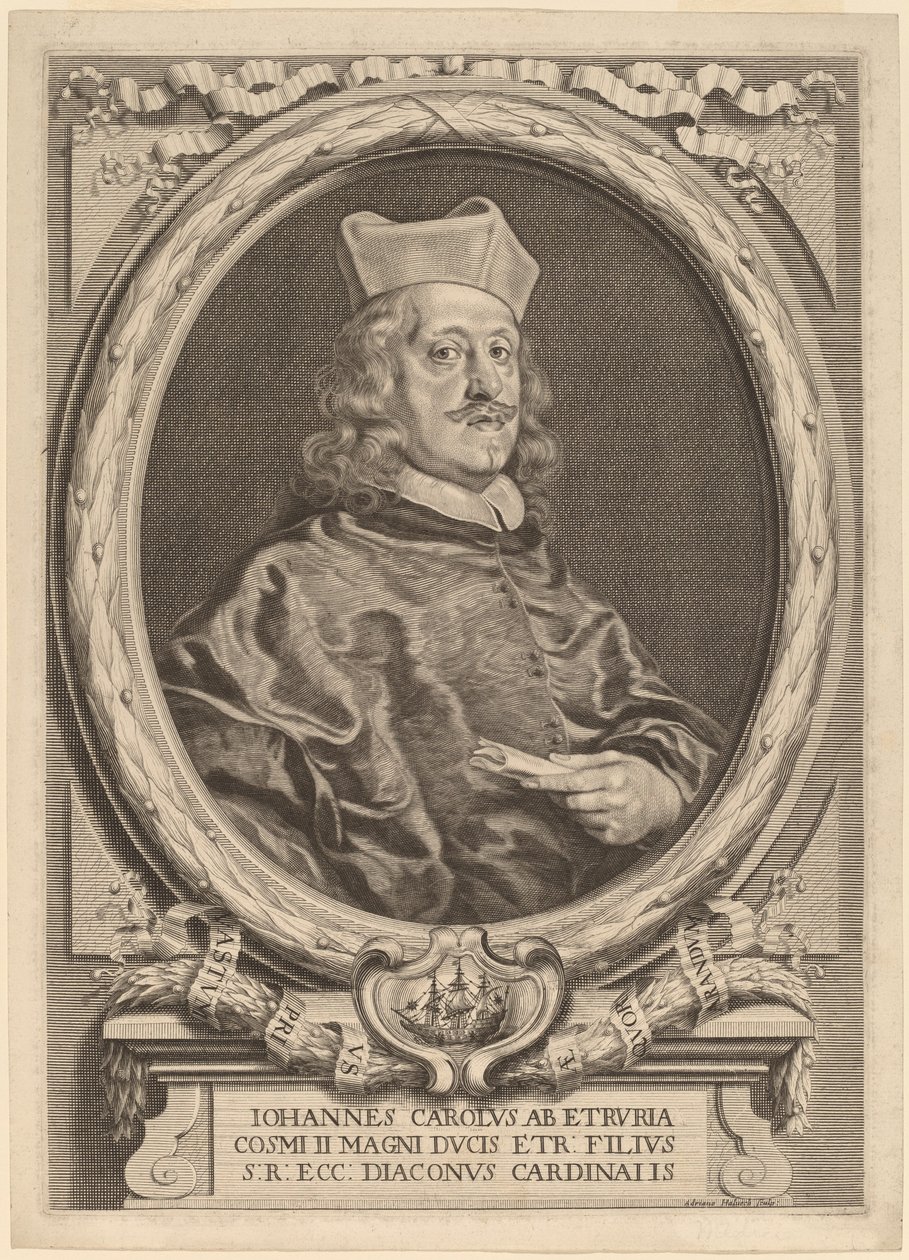 Kardinal Giovanni Carlo dei Medici af Adriaen Haelwegh