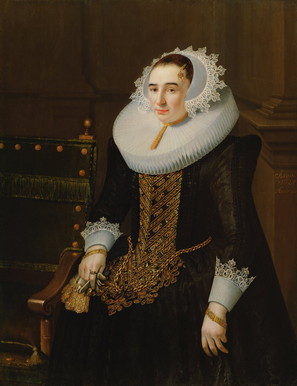 Portræt af en dame, der siges at være prinsesse Sohns af Adriaen Hanneman