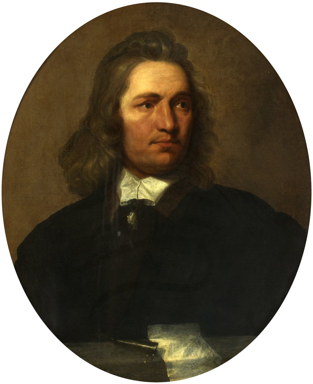 Portræt af en mand (olie på lærred) af Adriaen Hanneman