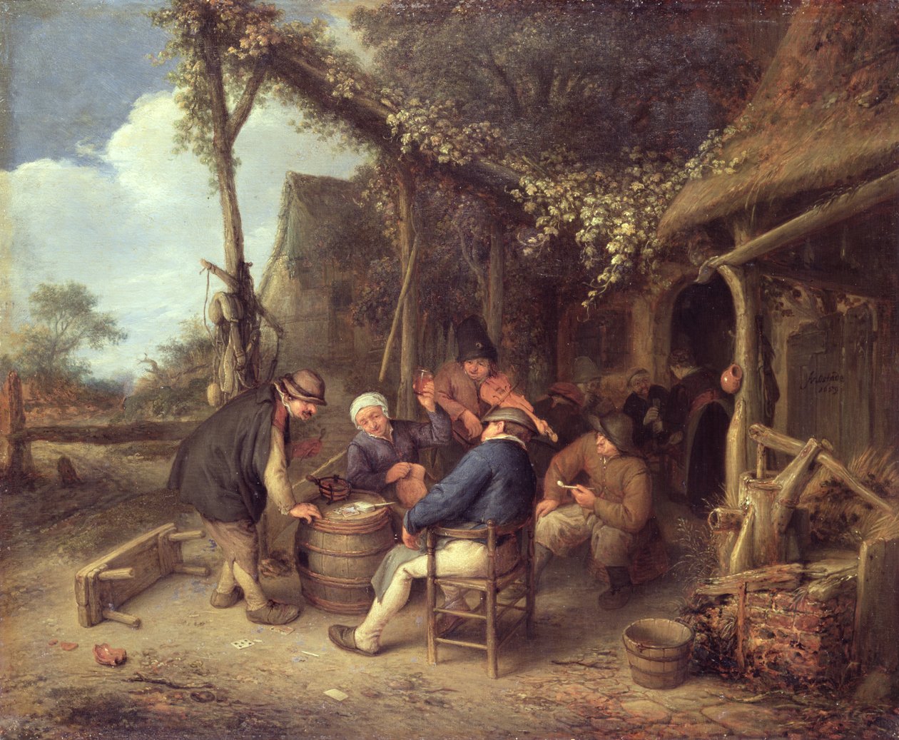 Efter Arbejde paa Landet, 1659 af Adriaen Jansz. van Ostade