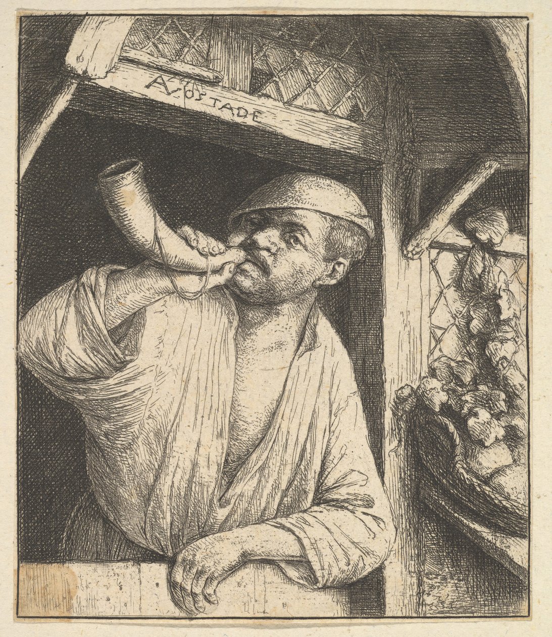 Bager Blæsehorn, 1610-85. af Adriaen Jansz. van Ostade