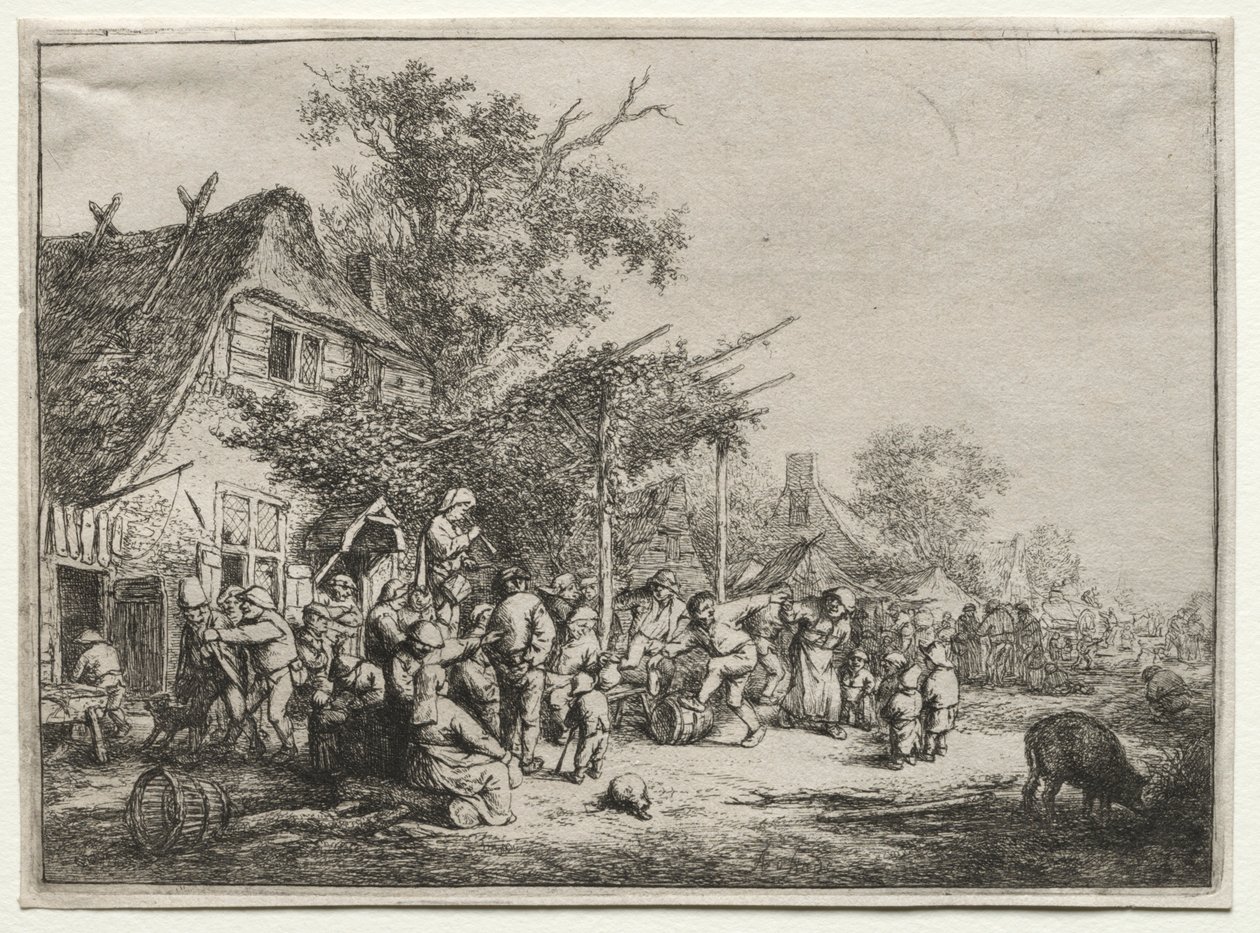 Festival Under Trellis. af Adriaen Jansz. van Ostade