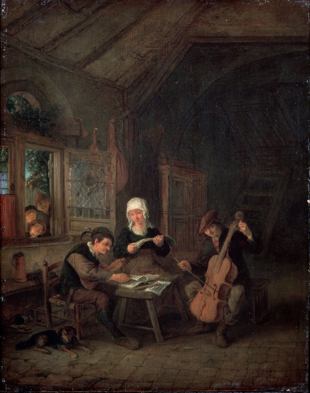 Landdistriktsmusikere, 1645 af Adriaen Jansz. van Ostade