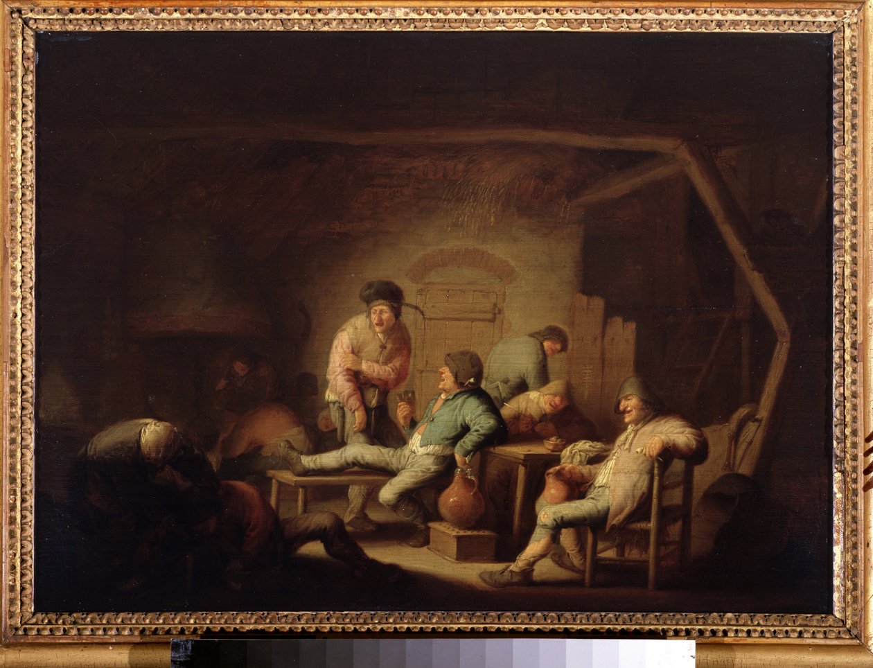 Kroscene. (Værtshusscene). Maleri af Adriaen Jansz van Ostade (1610-1685), ca. 1635. Hollandsk skole, barokstil. Olie på træ. Pushkin Museum, Moskva. af Adriaen Jansz. van Ostade
