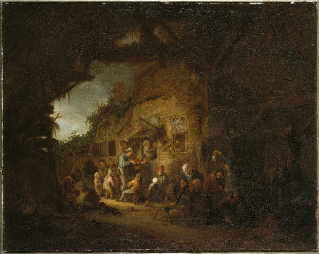 Den gamle spillemand, 1641 af Adriaen Jansz. van Ostade