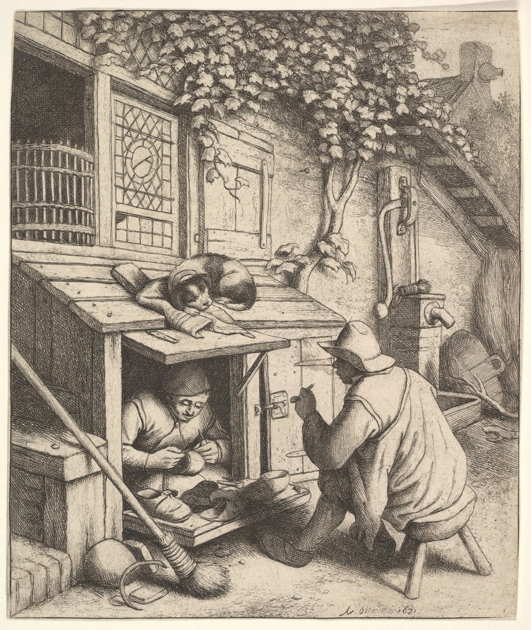 Skomageren, 1610-85. af Adriaen Jansz. van Ostade