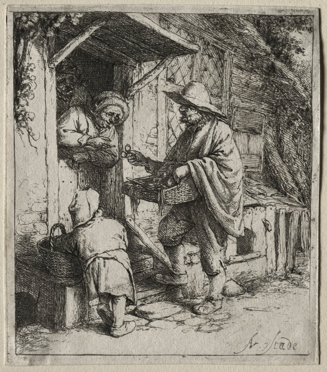 Brillesælgeren. af Adriaen Jansz. van Ostade