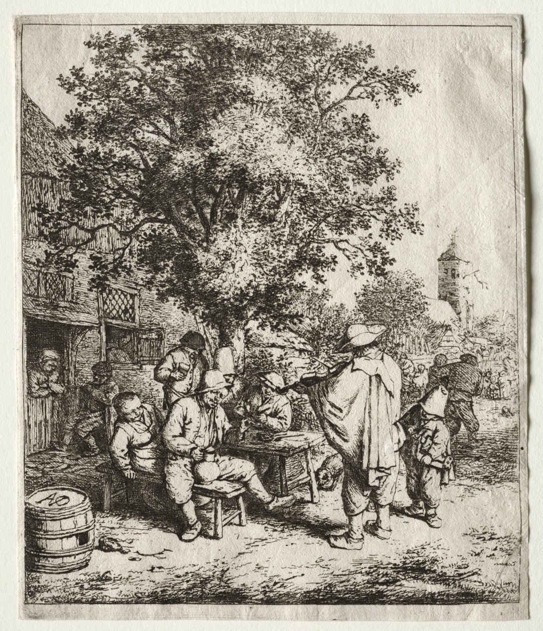 Spillemanden og gurdle-drengen. af Adriaen Jansz. van Ostade
