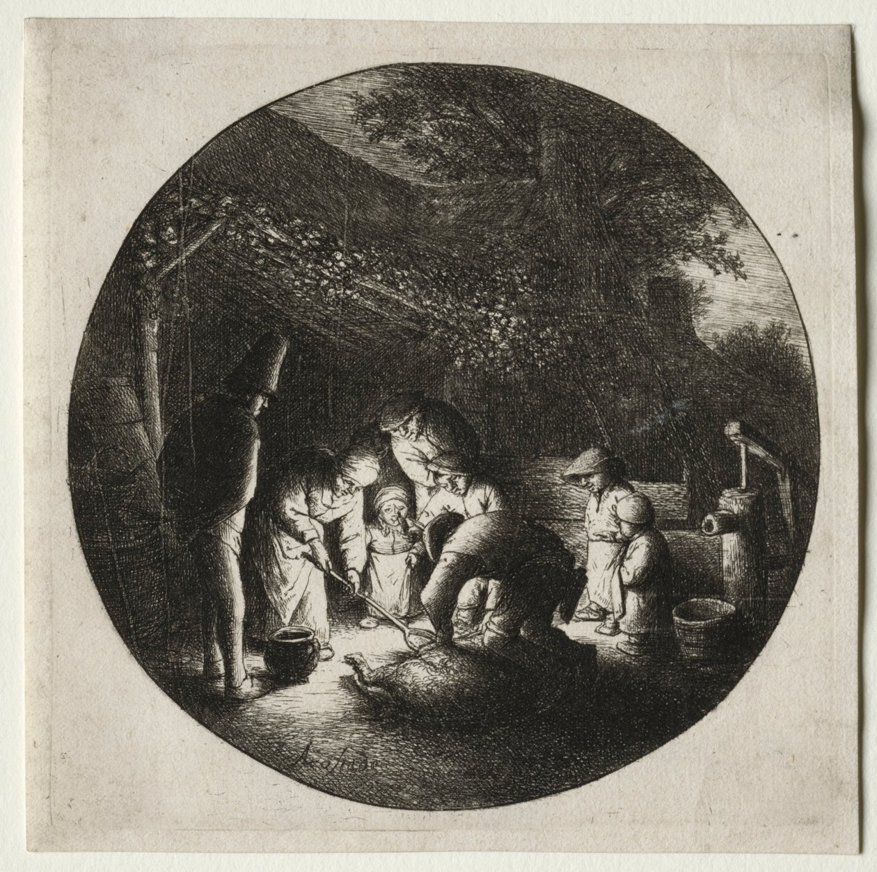 Svinemorderne. af Adriaen Jansz. van Ostade