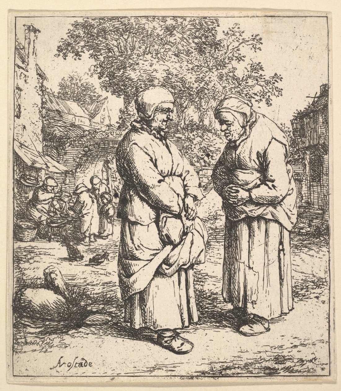 To sladder, 1610-85. af Adriaen Jansz. van Ostade