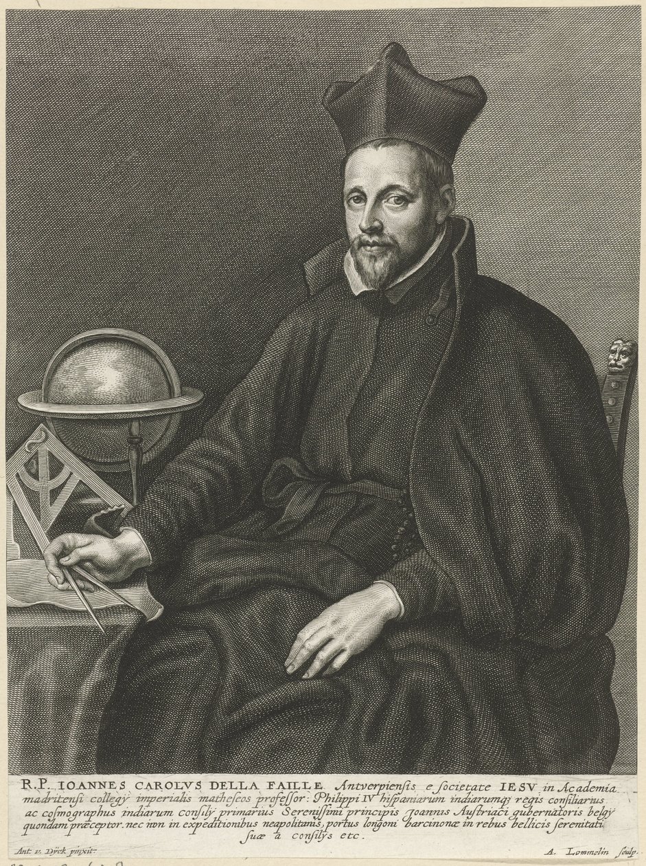 Portræt af Johannes Carolus de la Faille af Adriaen Lommelin