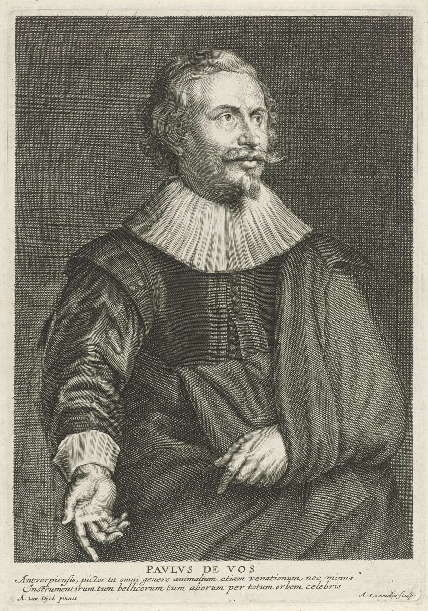 Portret af Paul de Vos af Adriaen Lommelin