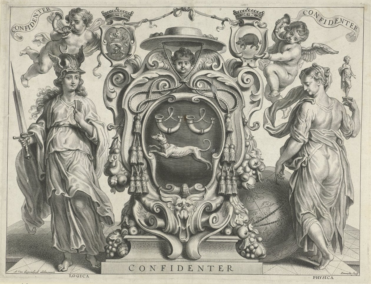 Antonius Triests våbenskjold Selvsikker (titel på objekt) af Adriaen Lommelin