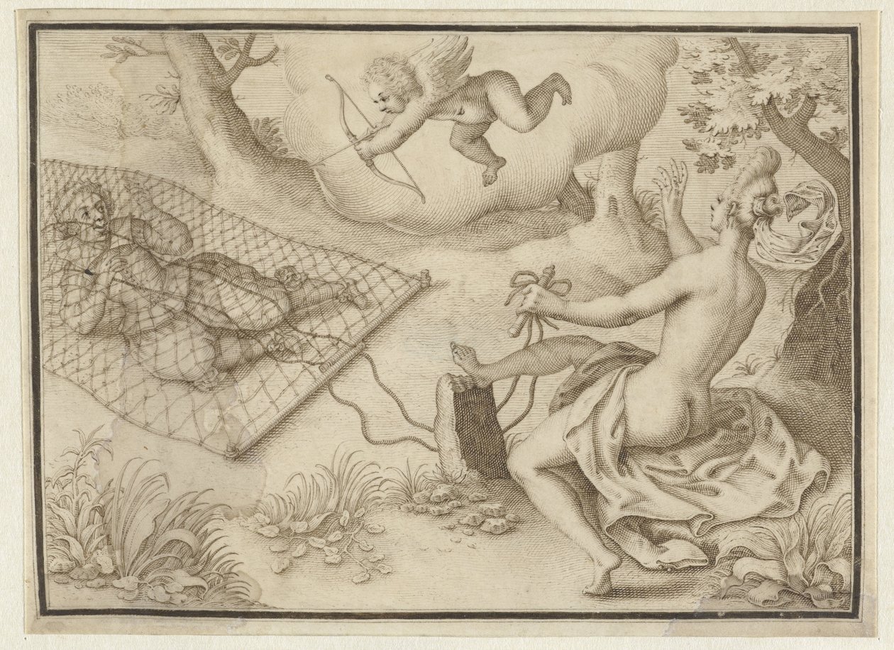 Kampnettet af Adriaen Matham (possibly)