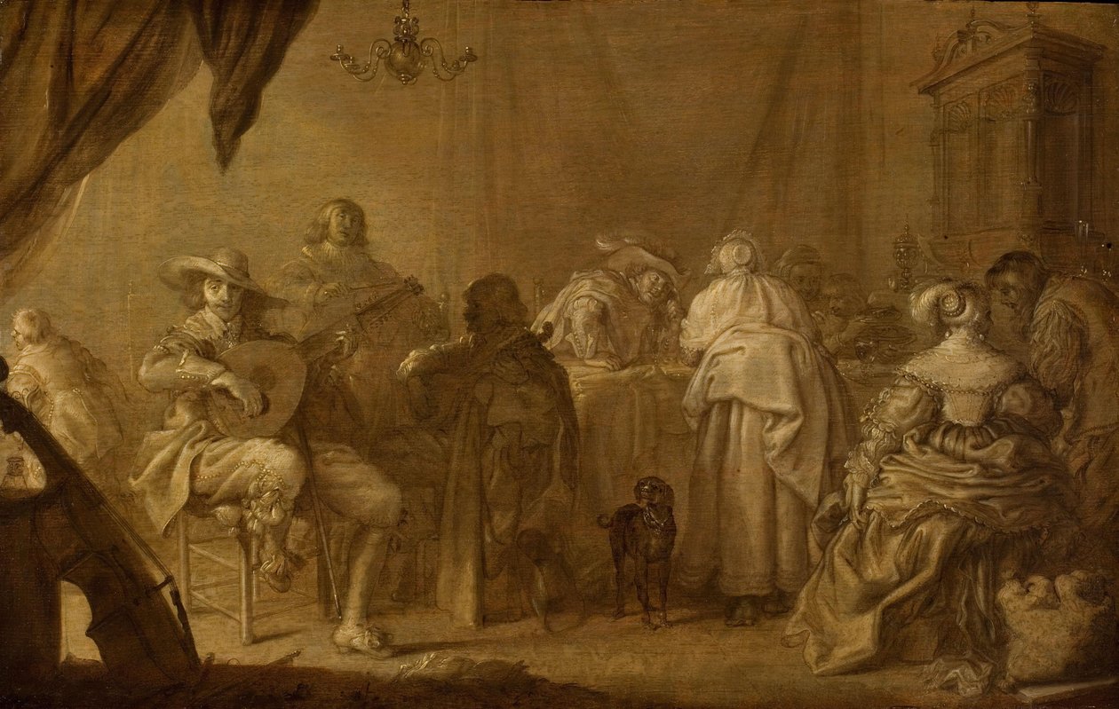 En musikalsk fest af Adriaen Pietersz van de Venne
