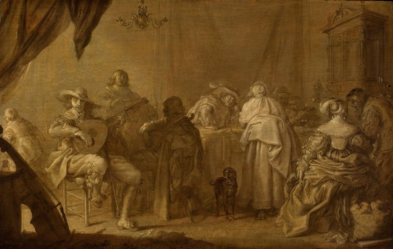 En musikalsk fest af Adriaen Pietersz. van de Venne
