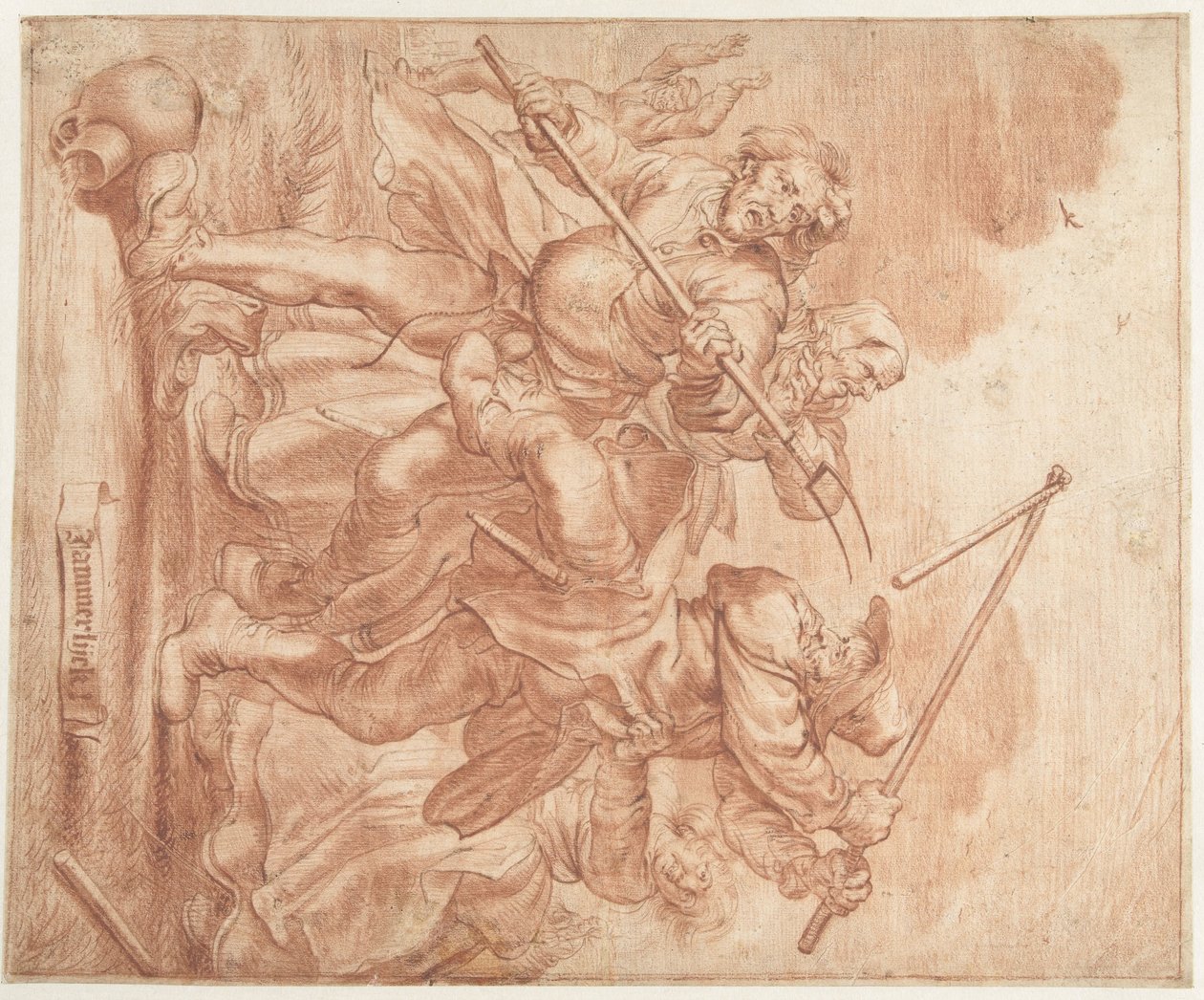 Beklageligt! (titel på objekt) af Adriaen Pietersz van de Venne