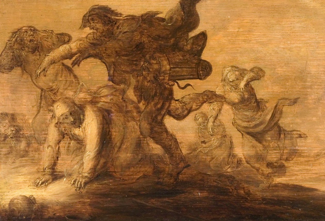 Bønder på flugt af Adriaen Pietersz van de Venne