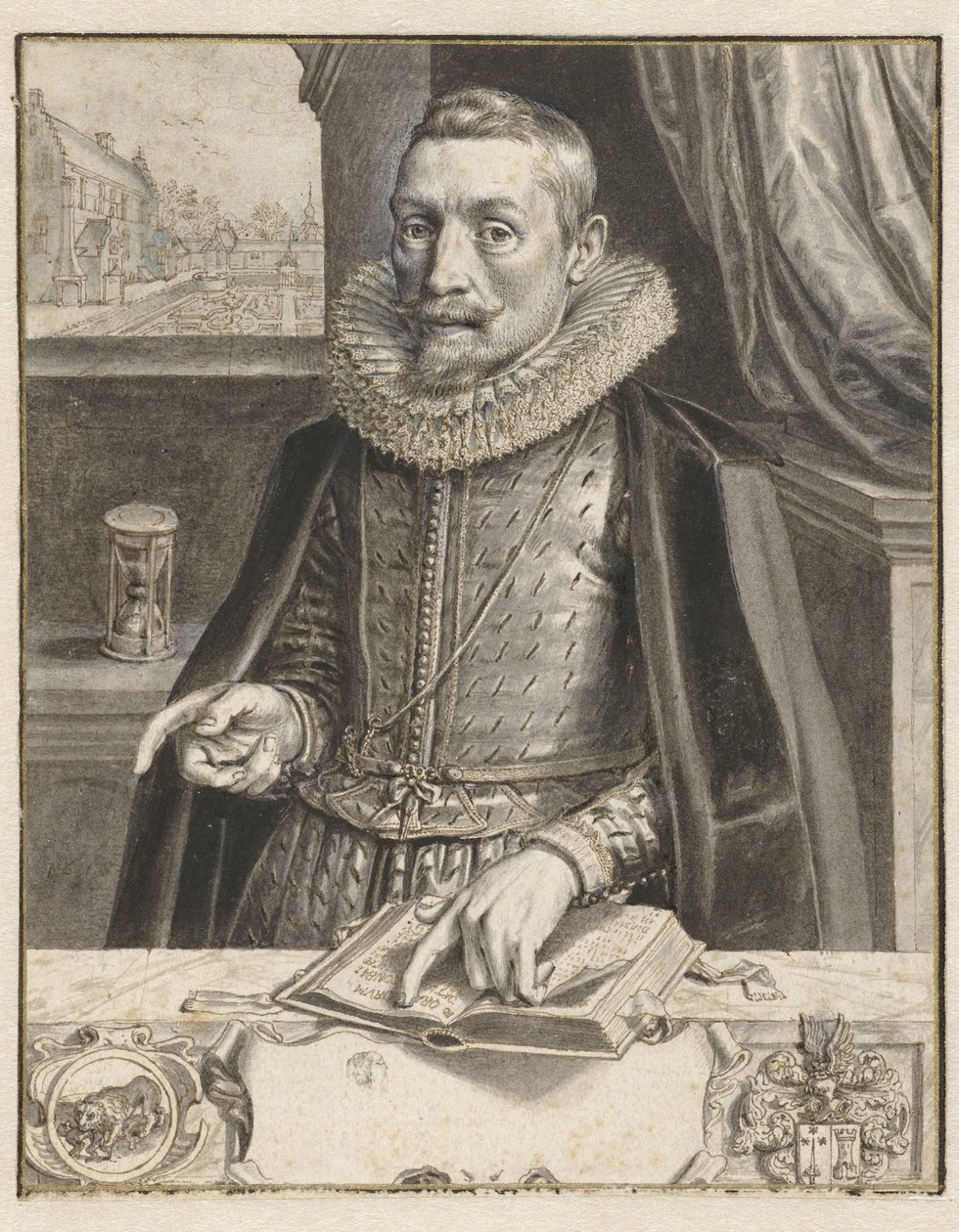 Portræt af Jacob Cats af Adriaen Pietersz van de Venne