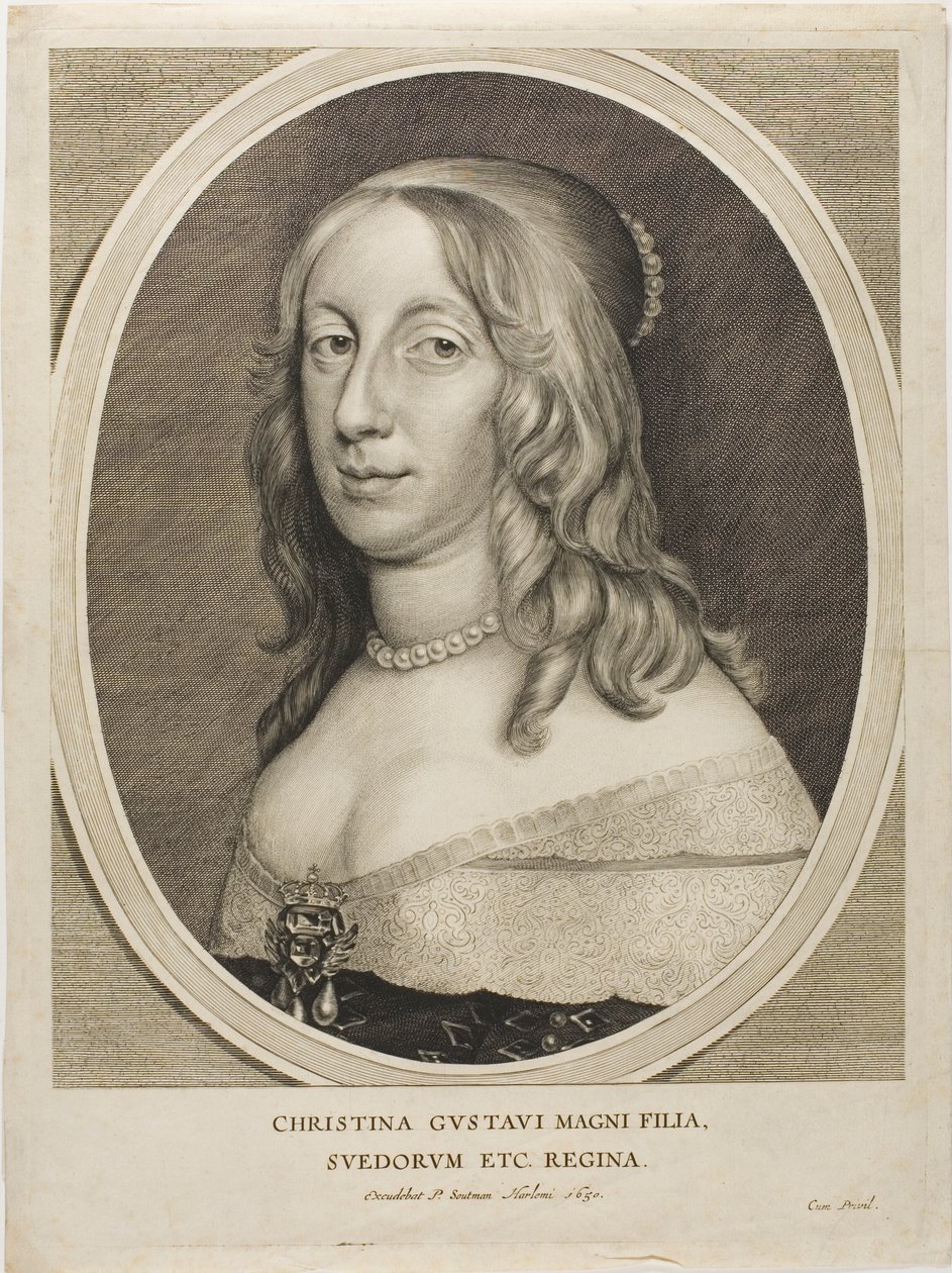 Dronning Christina af Sverige af Adriaen Pietersz. van de Venne