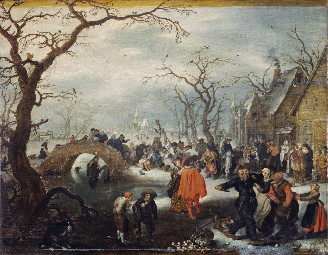 fastelavn på landet af Adriaen Pietersz van de Venne