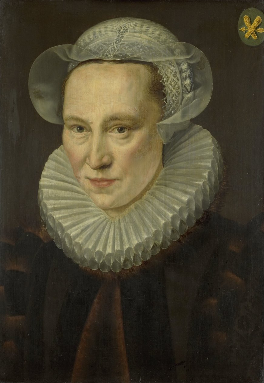 Portræt af Grietje Pietersdr Codde (død 1607) af Adriaen Thomasz. Key