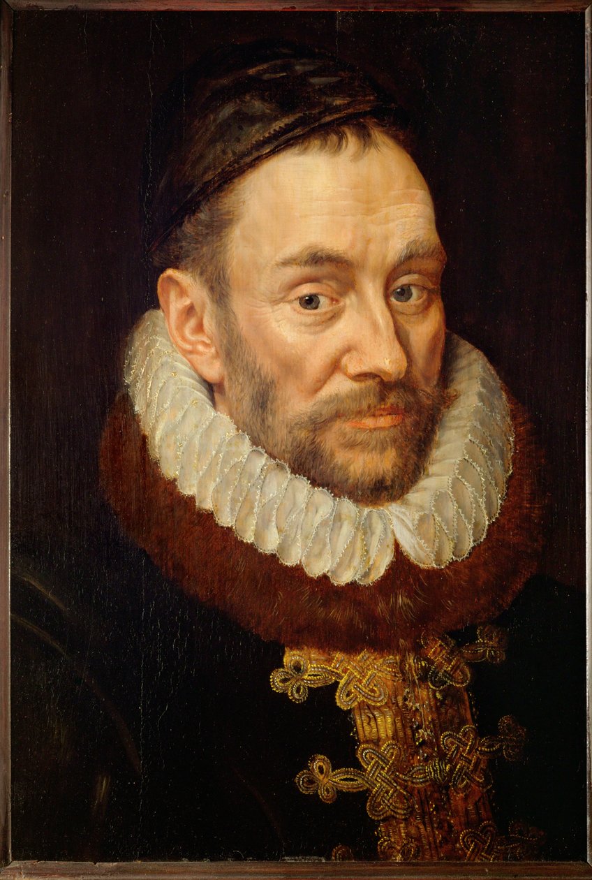 Vilhelm af Oranien Den stilfærdige, grundlægger af Nederlandene som leder af oprøret mod Spanien ... (olie på egetræ) af Adriaen Thomasz Key