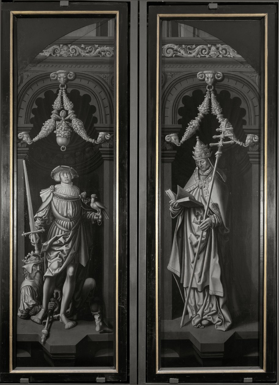 Triptykon fra Saint Pancrazio, lukkede paneler (olie på træ af Adriaen Ysenbrandt