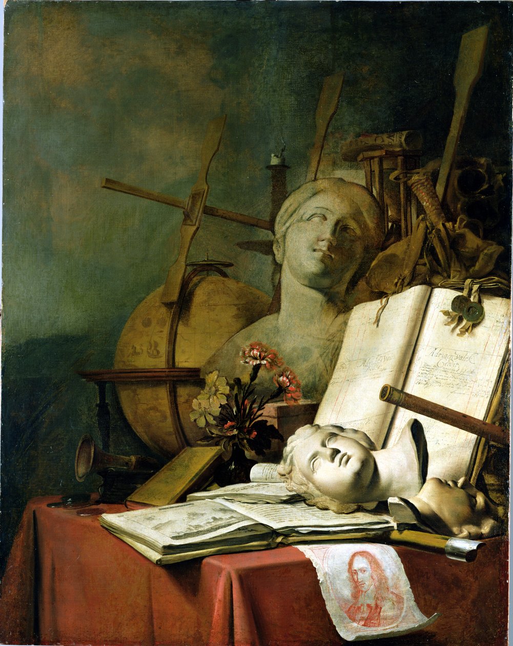 Forgængeligheden af alle jordiske ting (Vanitas), ca. 1660 af Adriaen de Valck