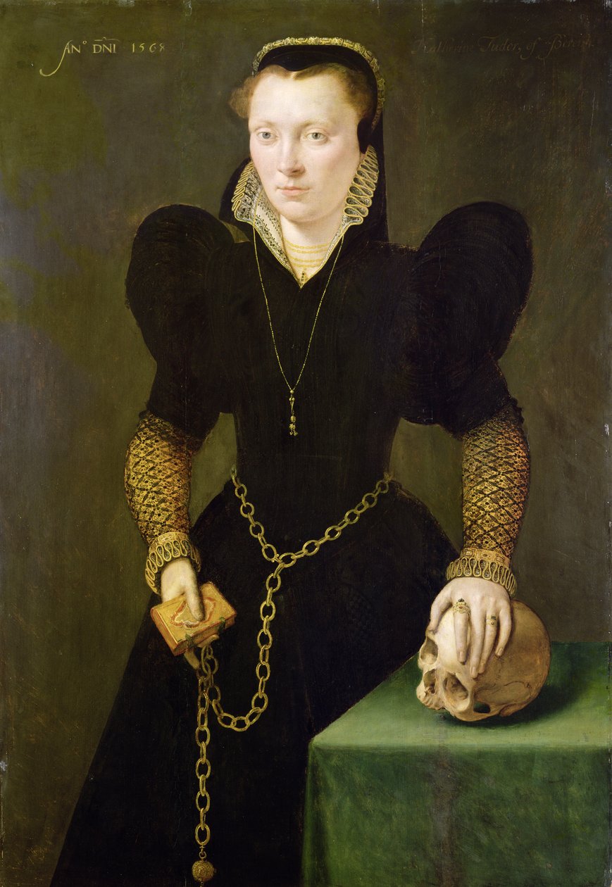 Katheryn af Berain (1535-91) 1568 (olie på panel) af Adriaen van Cronenburgh