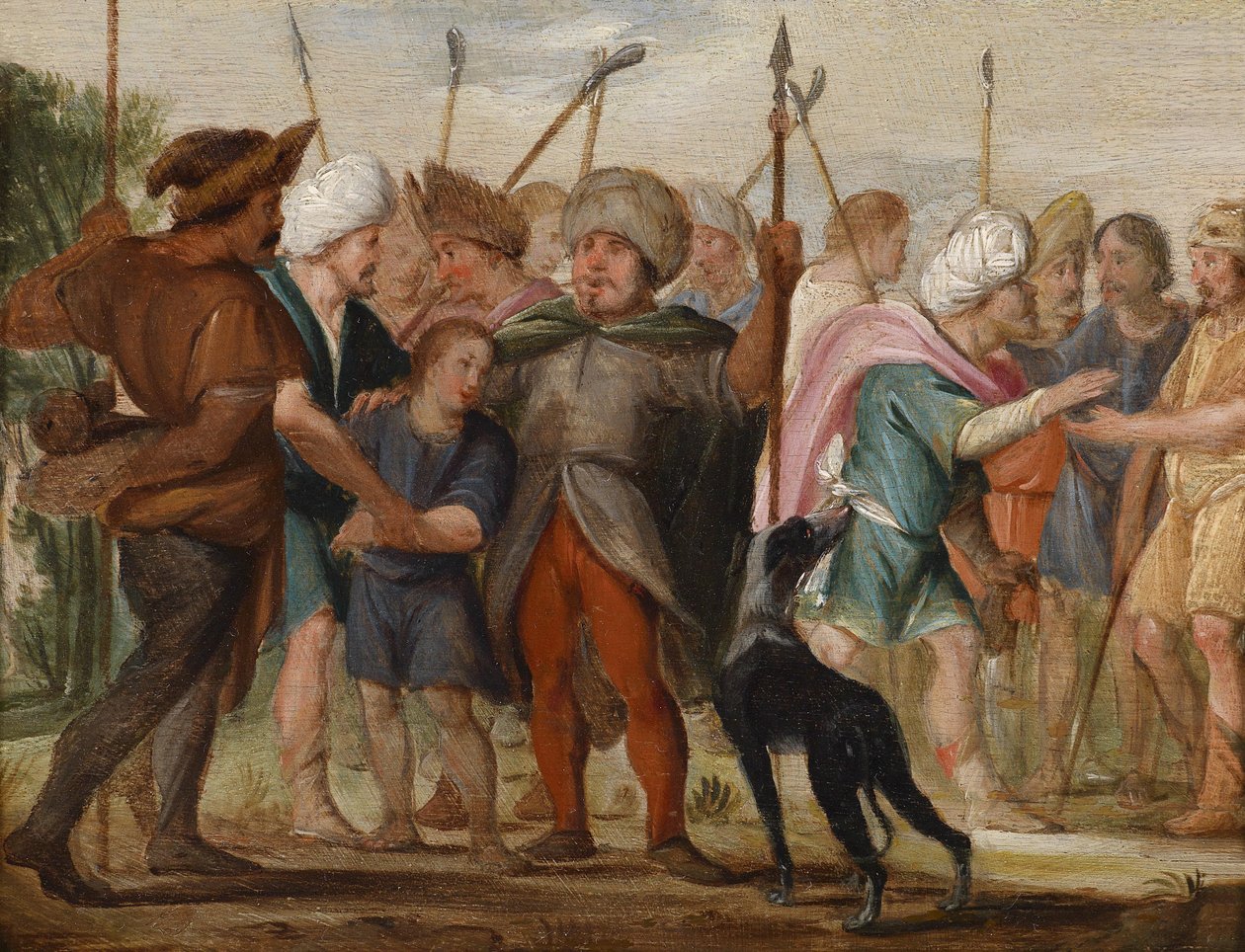 Josef solgt af sine brødre af Adriaen van Nieulandt the younger