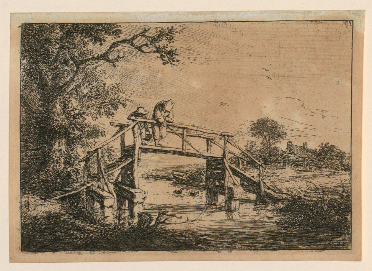 Fiskere på broen af Adriaen van Ostade