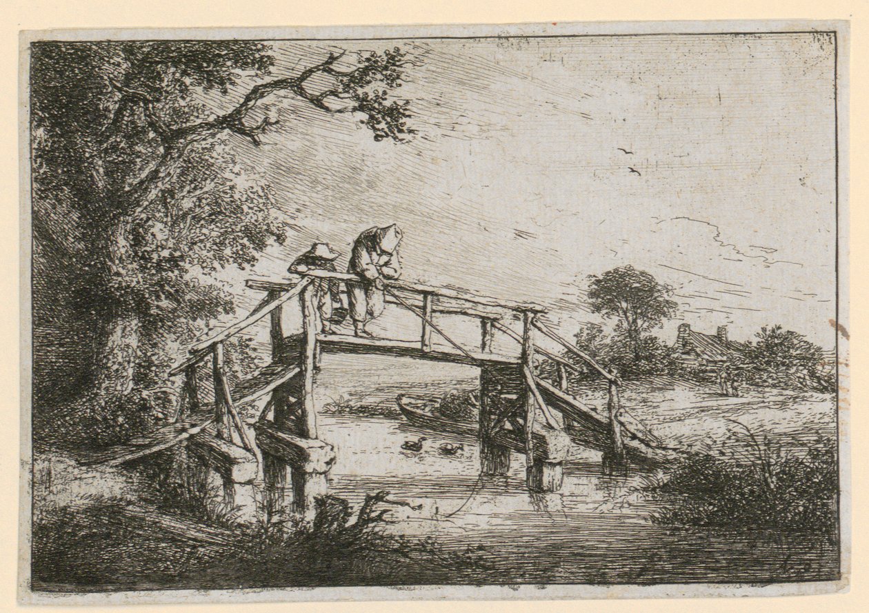 Fiskere på broen af Adriaen van Ostade