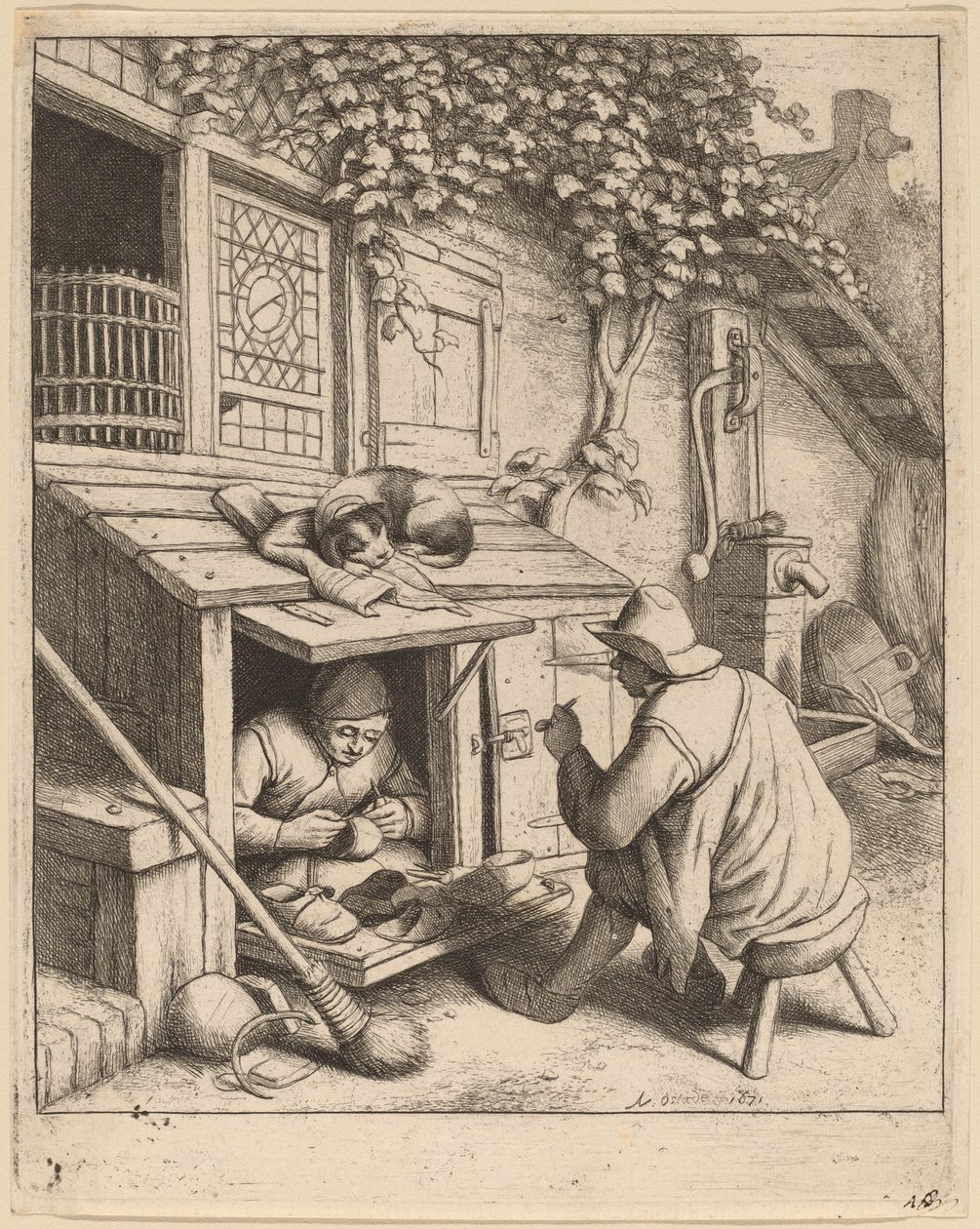Skomager af Adriaen van Ostade