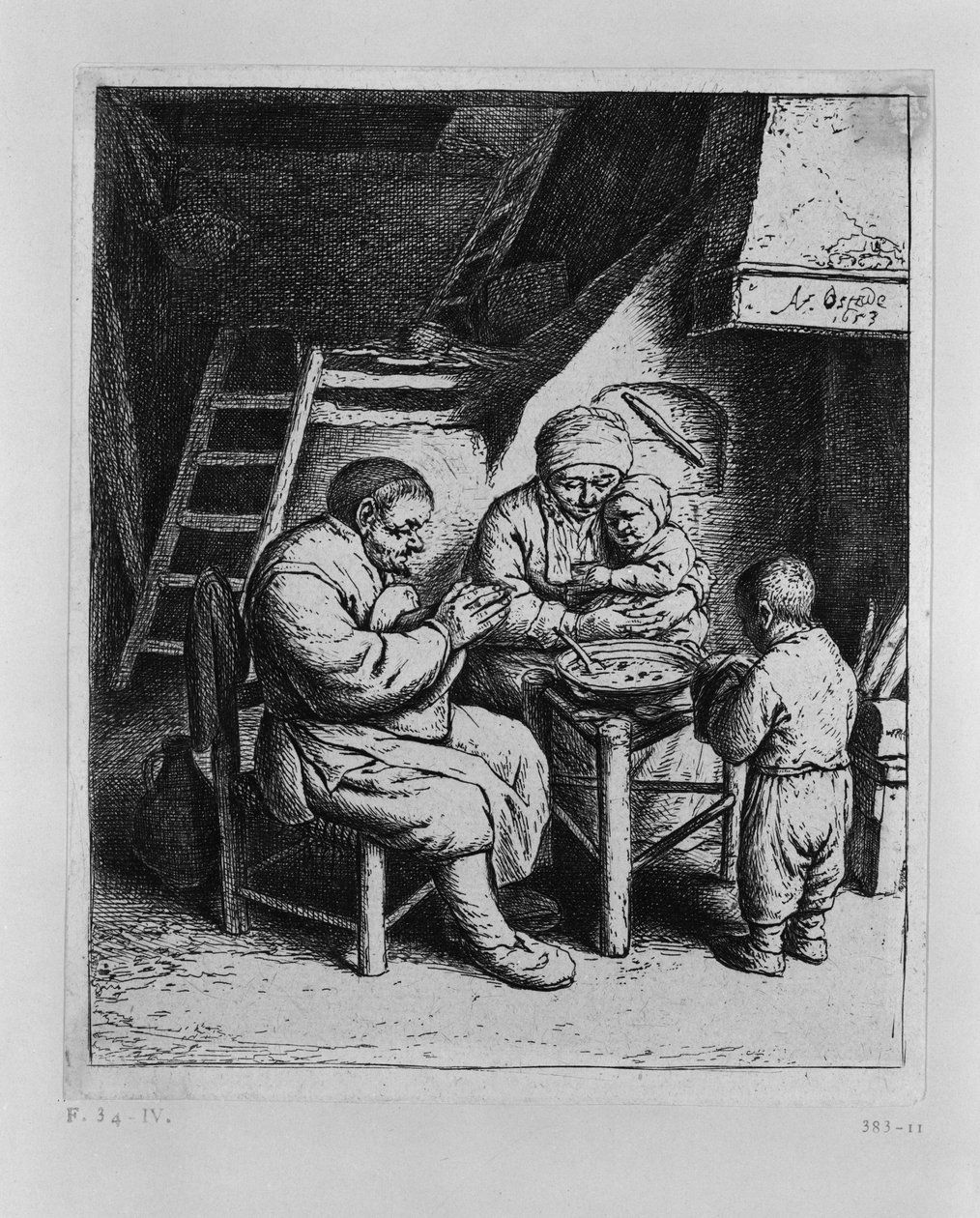 Bordbønnen af Adriaen van Ostade