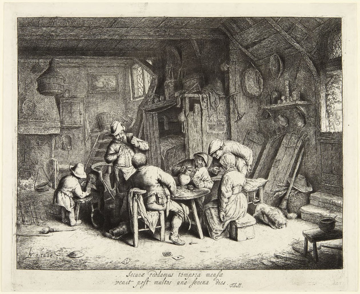 Le Gourmet i godt selskab (The Breakfast) af Adriaen van Ostade