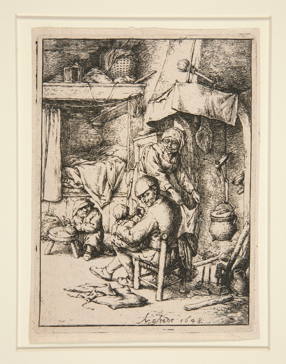 Le p?re de famille (familiens far) af Adriaen van Ostade